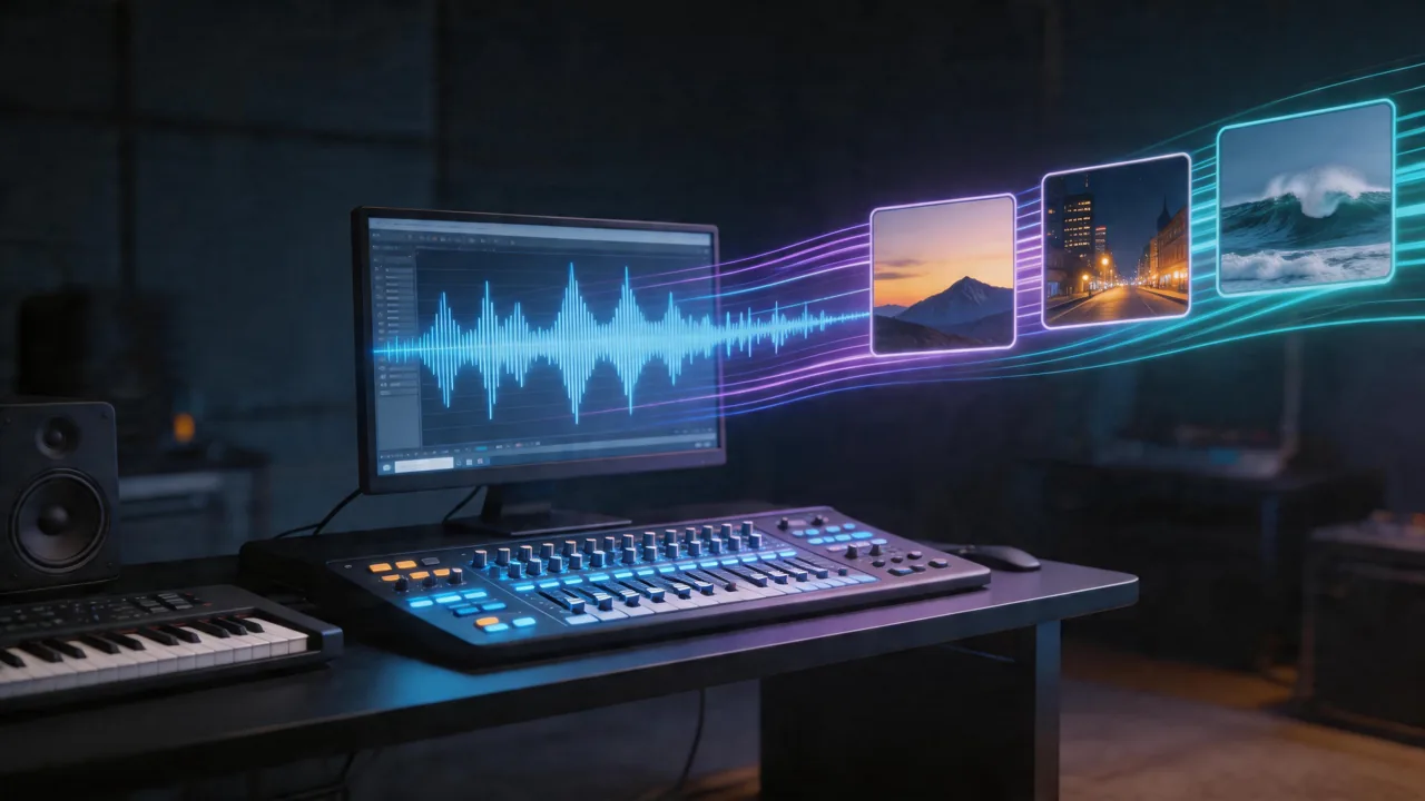 AI Music Video Maker: Adicione Áudio a Vídeo Gerado por IA [2026]