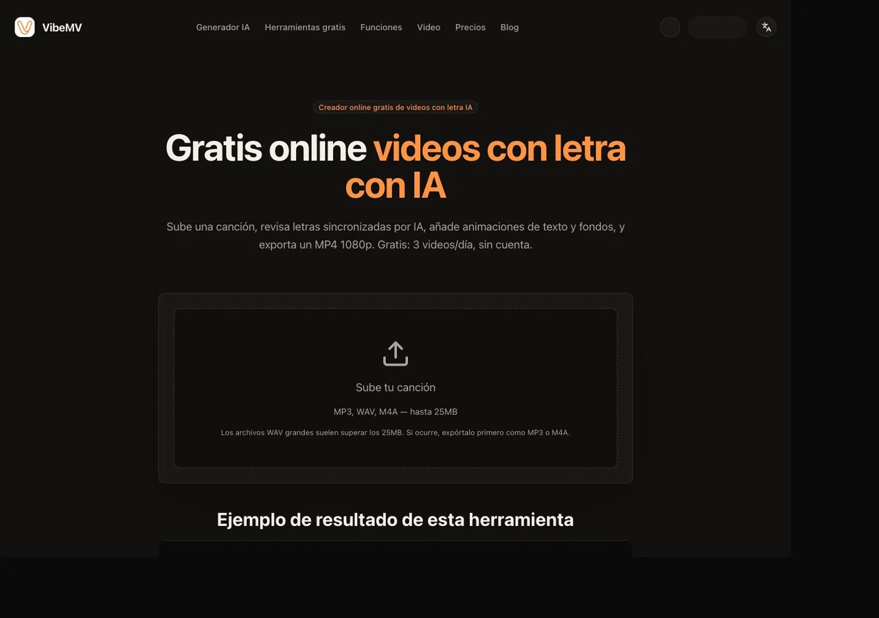 La herramienta real de letras y su resultado