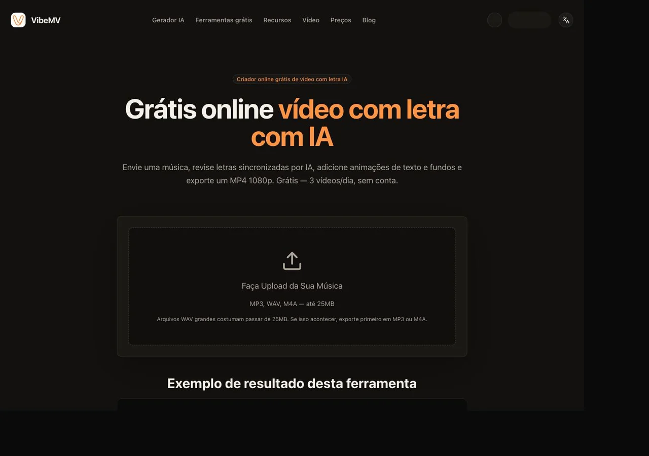 A ferramenta real de letras e seu resultado