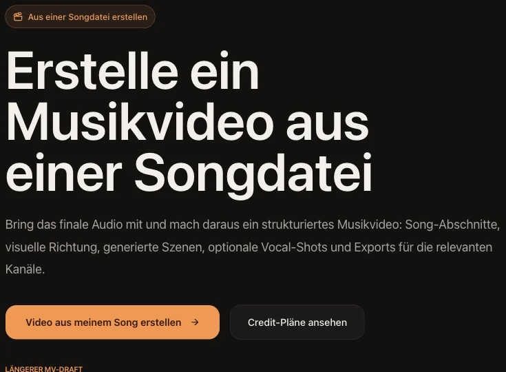 Mit dem Song starten — VibeMV